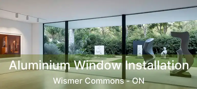  Aluminium Window Installation Wismer Commons - ON