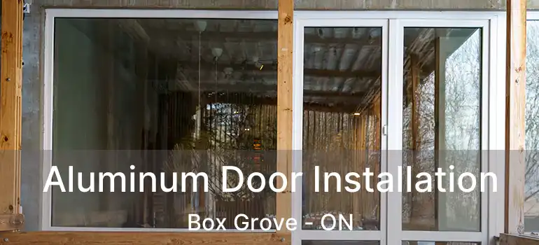  Aluminum Door Installation Box Grove - ON
