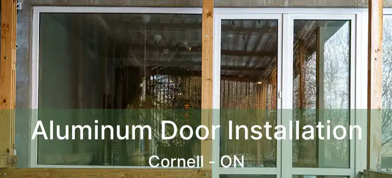  Aluminum Door Installation Cornell - ON