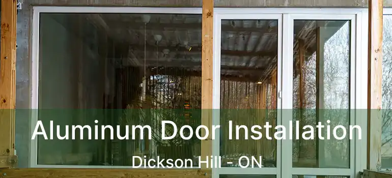  Aluminum Door Installation Dickson Hill - ON