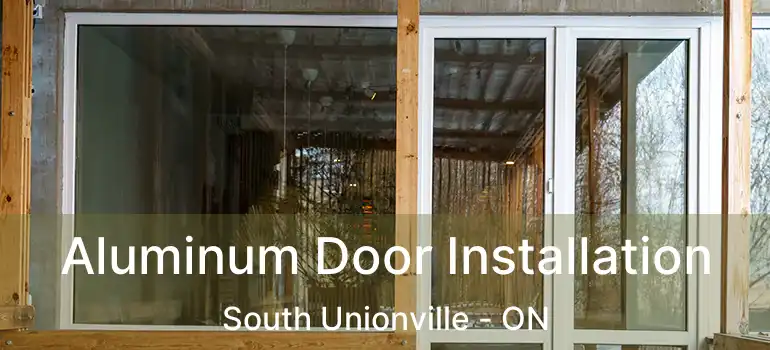  Aluminum Door Installation South Unionville - ON