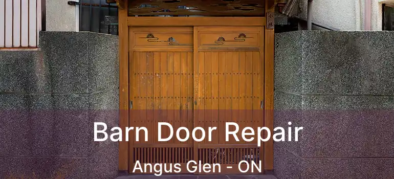 Barn Door Repair Angus Glen - ON