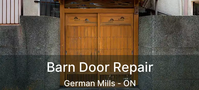  Barn Door Repair German Mills - ON