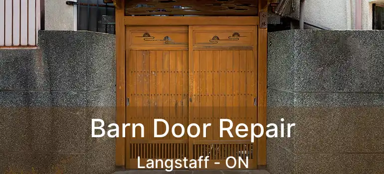 Barn Door Repair Langstaff - ON