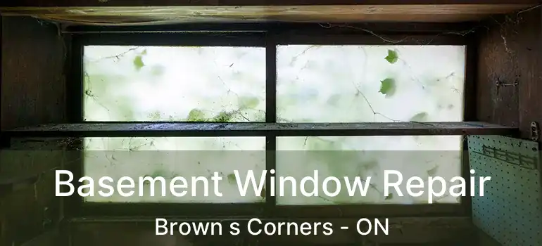  Basement Window Repair Brown s Corners - ON
