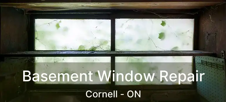  Basement Window Repair Cornell - ON