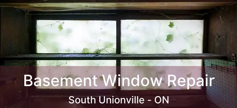  Basement Window Repair South Unionville - ON