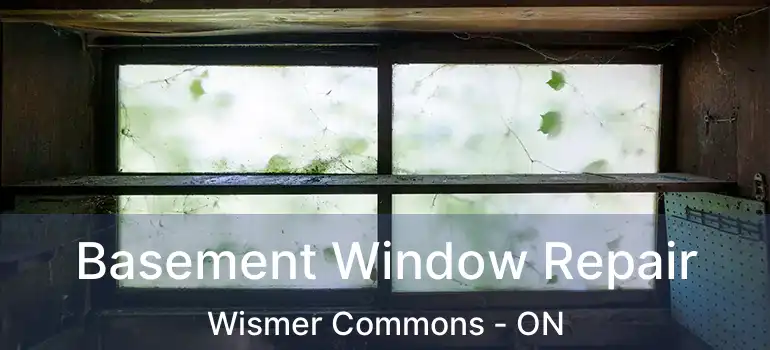  Basement Window Repair Wismer Commons - ON