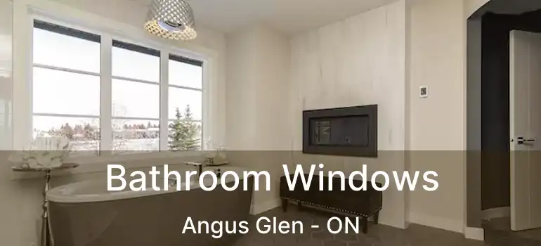  Bathroom Windows Angus Glen - ON