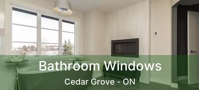  Bathroom Windows Cedar Grove - ON