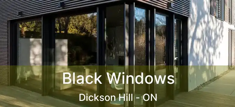  Black Windows Dickson Hill - ON