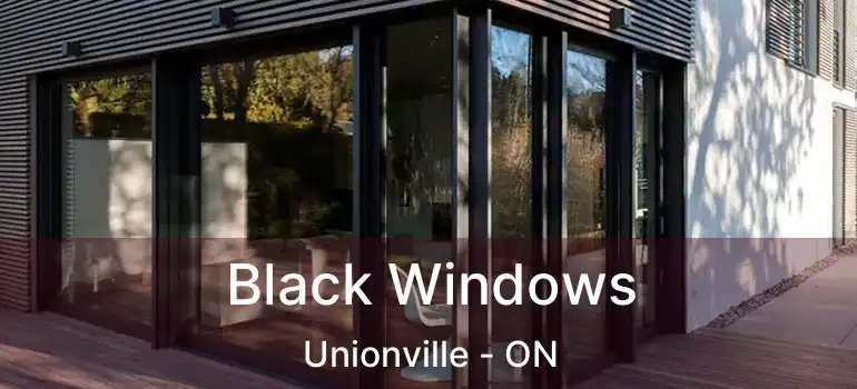  Black Windows Unionville - ON