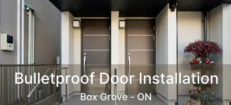  Bulletproof Door Installation Box Grove - ON