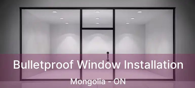  Bulletproof Window Installation Mongolia - ON