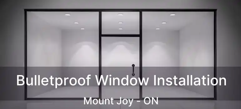  Bulletproof Window Installation Mount Joy - ON