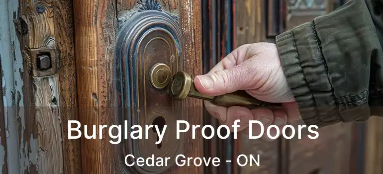  Burglary Proof Doors Cedar Grove - ON