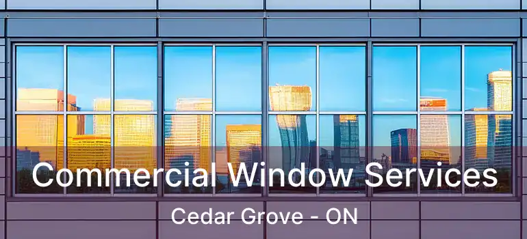  Commercial Window Services Cedar Grove - ON