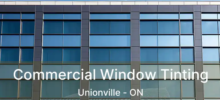  Commercial Window Tinting Unionville - ON