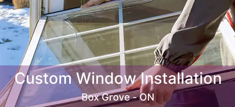  Custom Window Installation Box Grove - ON