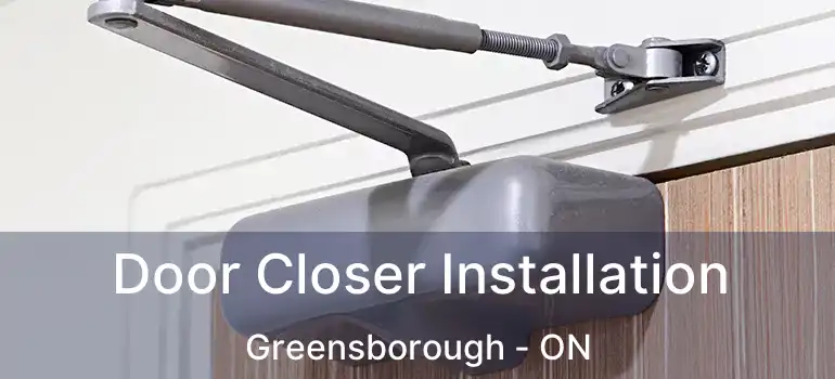 Door Closer Installation Greensborough - ON