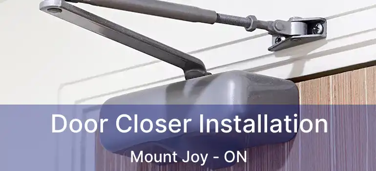  Door Closer Installation Mount Joy - ON