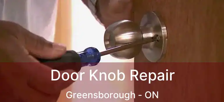  Door Knob Repair Greensborough - ON