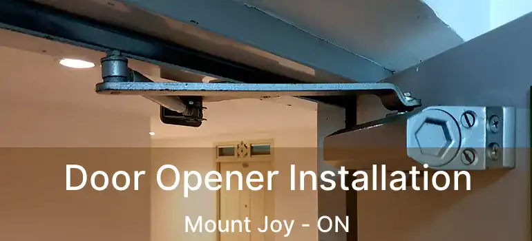  Door Opener Installation Mount Joy - ON
