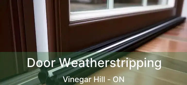  Door Weatherstripping Vinegar Hill - ON