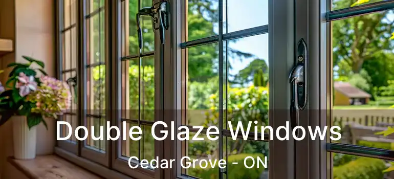  Double Glaze Windows Cedar Grove - ON