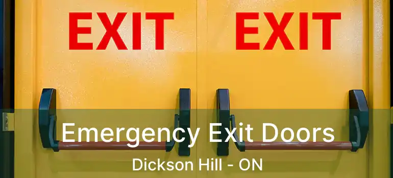  Emergency Exit Doors Dickson Hill - ON