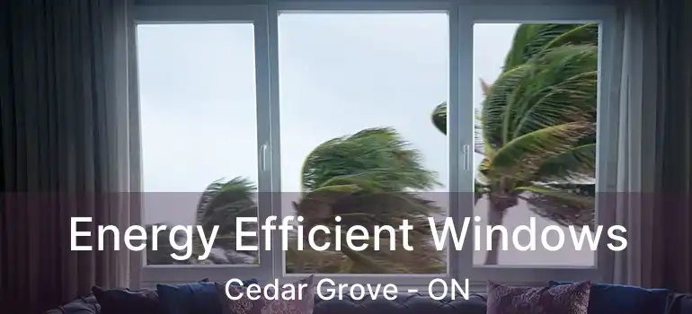  Energy Efficient Windows Cedar Grove - ON