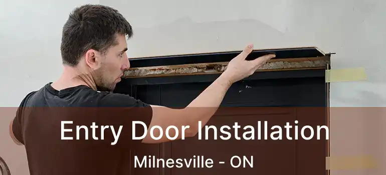  Entry Door Installation Milnesville - ON