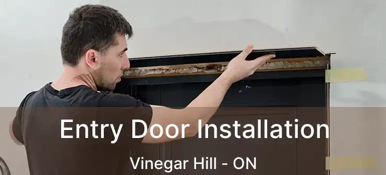  Entry Door Installation Vinegar Hill - ON