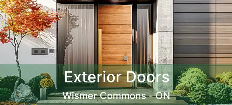  Exterior Doors Wismer Commons - ON