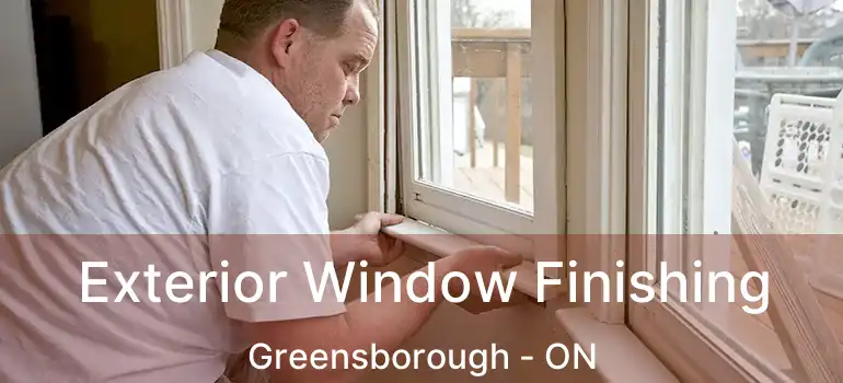  Exterior Window Finishing Greensborough - ON