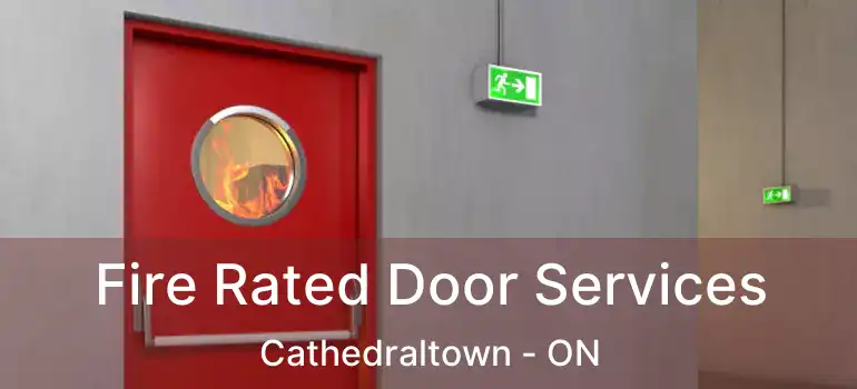  Fire Rated Door Services Cathedraltown - ON