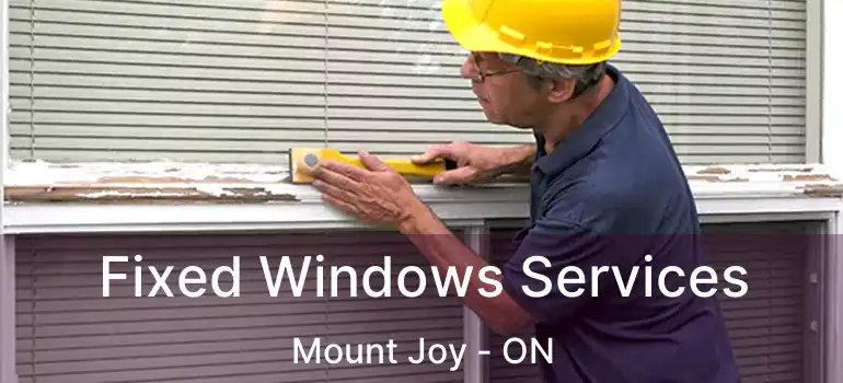  Fixed Windows Services Mount Joy - ON