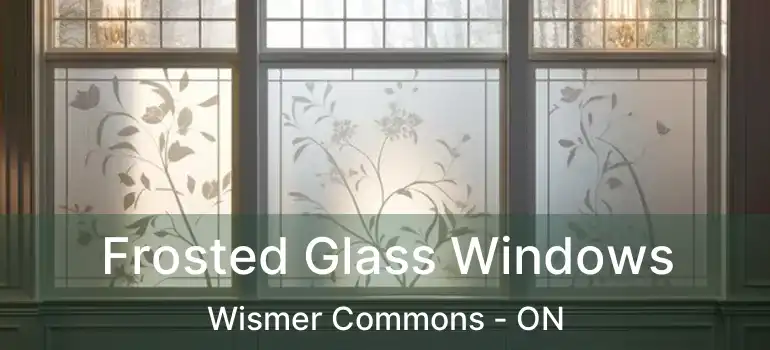  Frosted Glass Windows Wismer Commons - ON