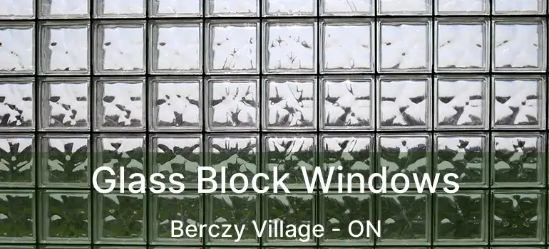  Glass Block Windows Berczy Village - ON