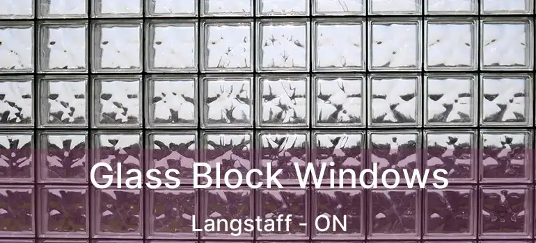  Glass Block Windows Langstaff - ON
