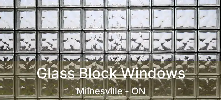  Glass Block Windows Milnesville - ON
