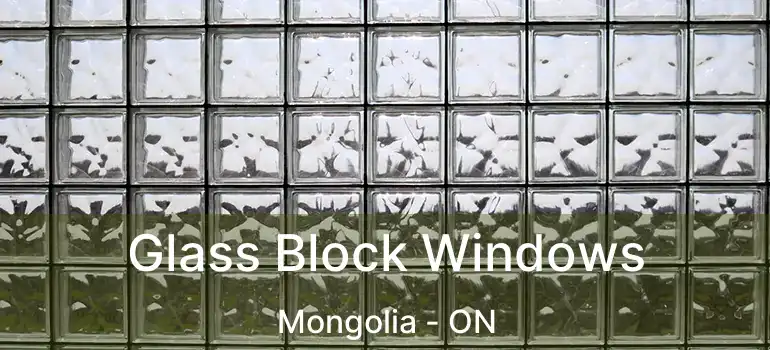  Glass Block Windows Mongolia - ON