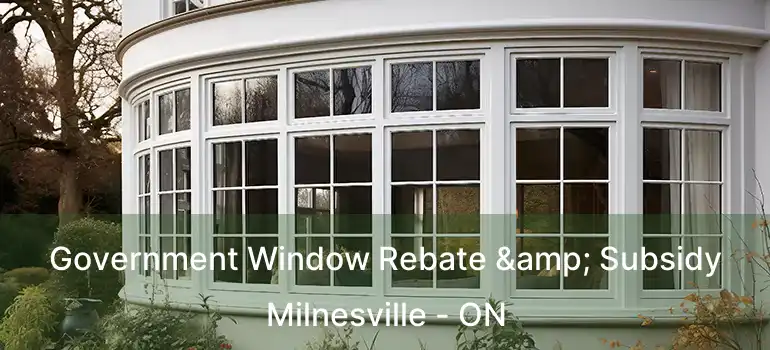  Government Window Rebate & Subsidy Milnesville - ON