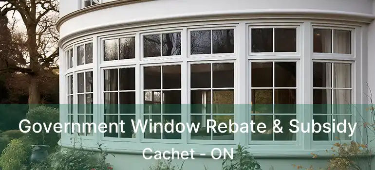  Government Window Rebate & Subsidy Cachet - ON