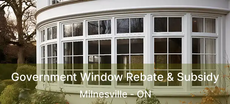  Government Window Rebate & Subsidy Milnesville - ON