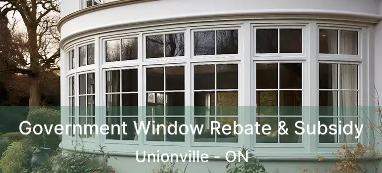  Government Window Rebate & Subsidy Unionville - ON