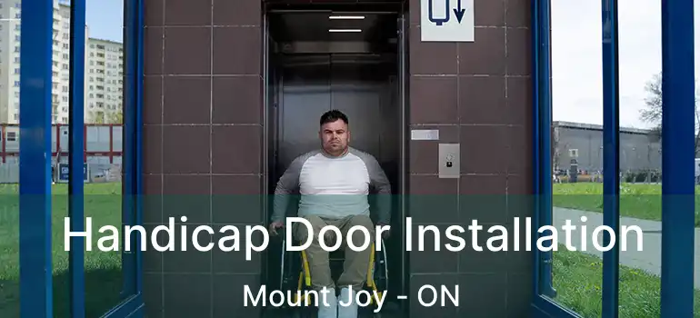  Handicap Door Installation Mount Joy - ON