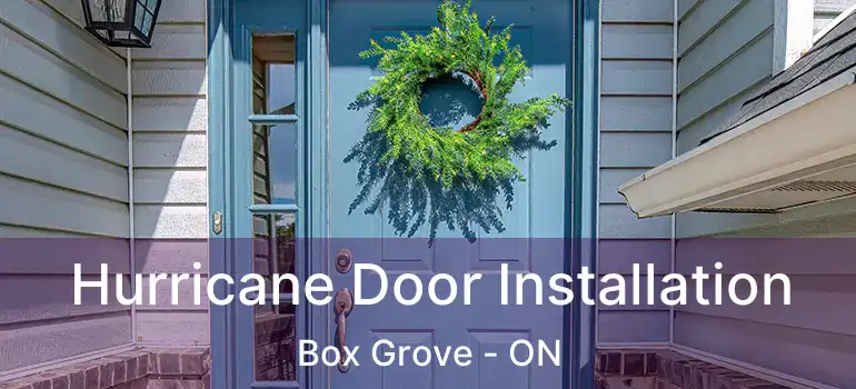  Hurricane Door Installation Box Grove - ON