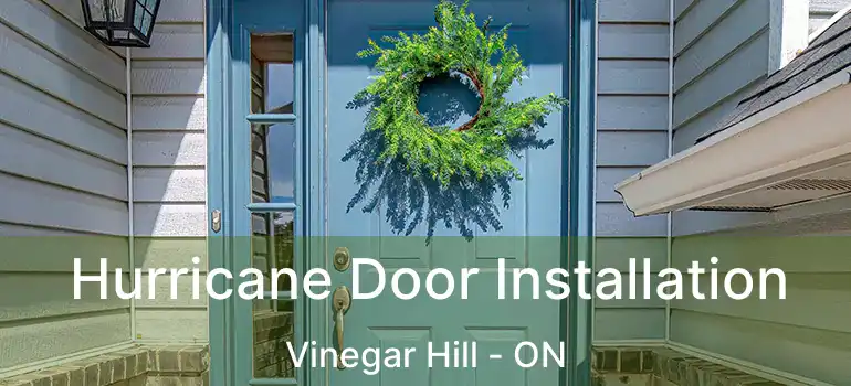  Hurricane Door Installation Vinegar Hill - ON
