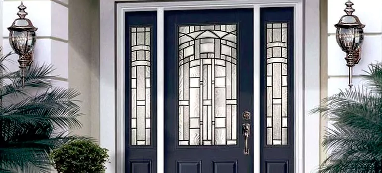 Stained Glass Door Panels in Markham, Ontario